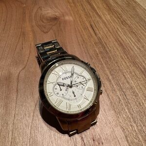 Fossil Two-Tone Chronograph Watch